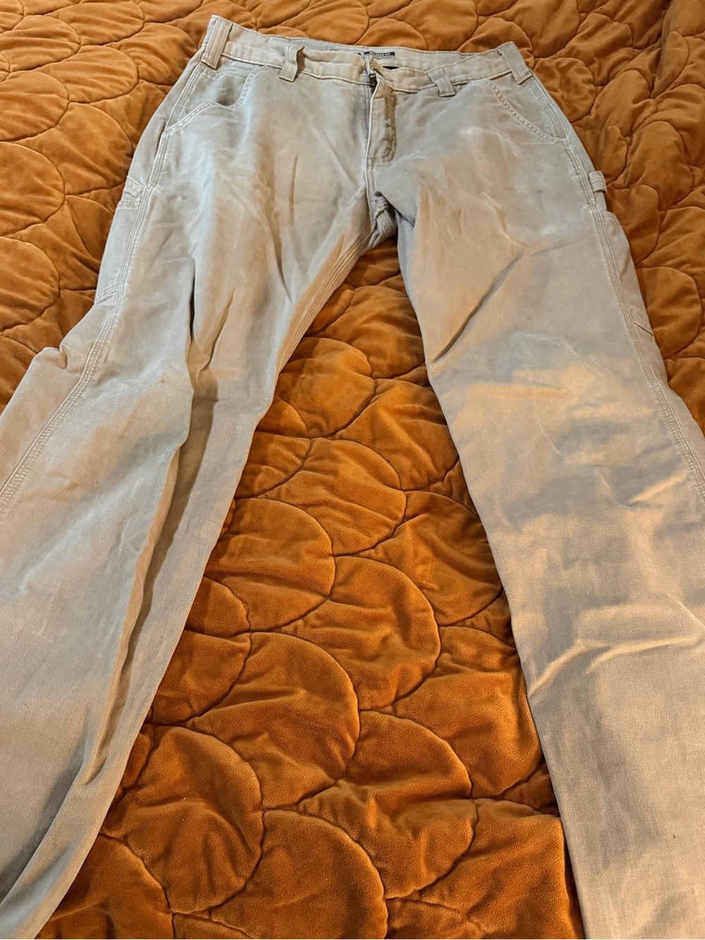 Carhartt Men's Corduroy Pants in Light Beige